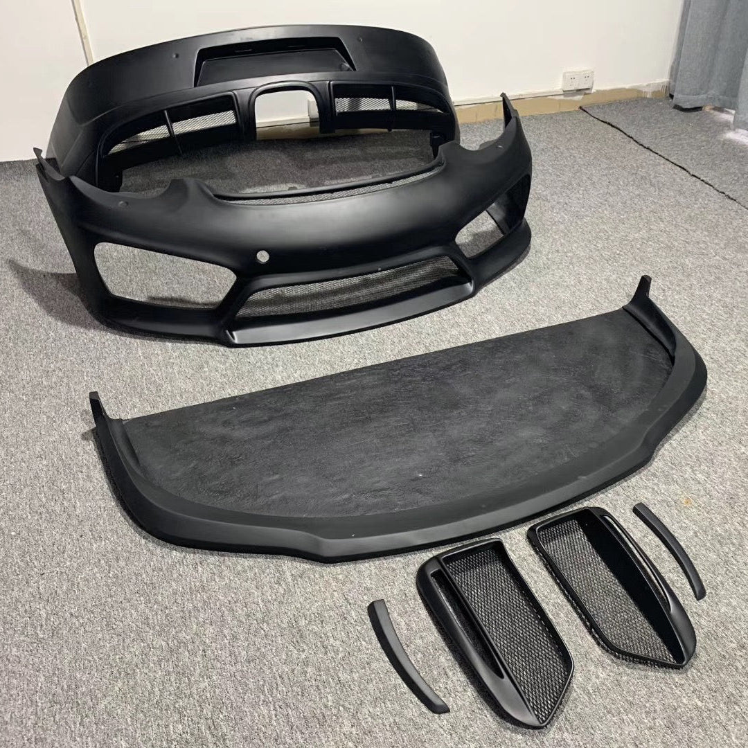 Porsche Cayman 987 GT4 Style front bumper with undertray & Fog light cover