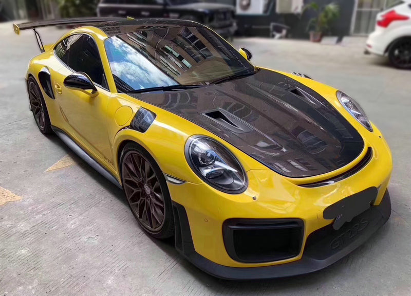 Porsche 911 991 Carrera Carrera4 CarreraS Carrera4S GT3 Turbo TurboS GT3RS GT2RS Style front hood