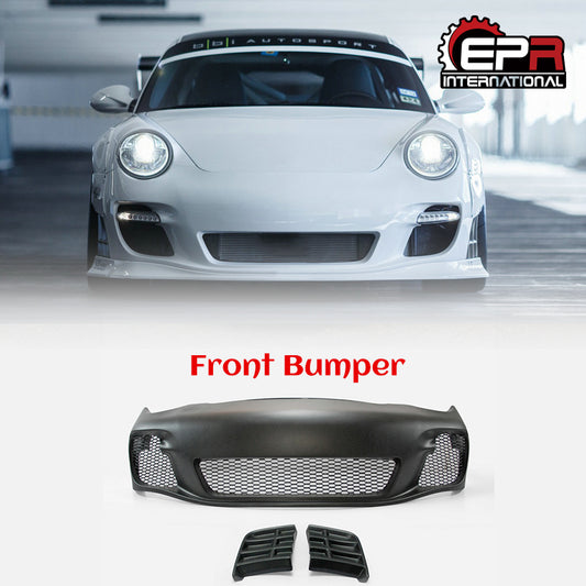 Porsche 911 997 LB Style Front bumper inc side vents (Turbo model)