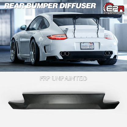 Porsche 911 997 LB Style Rear bumper diffuser (Turbo model, use late model rear light)