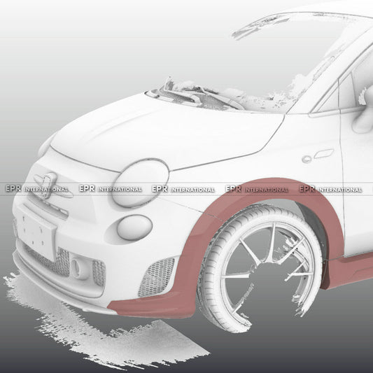 Fiat 500 S3 EPA Type wide body front wheel flares 4pcs