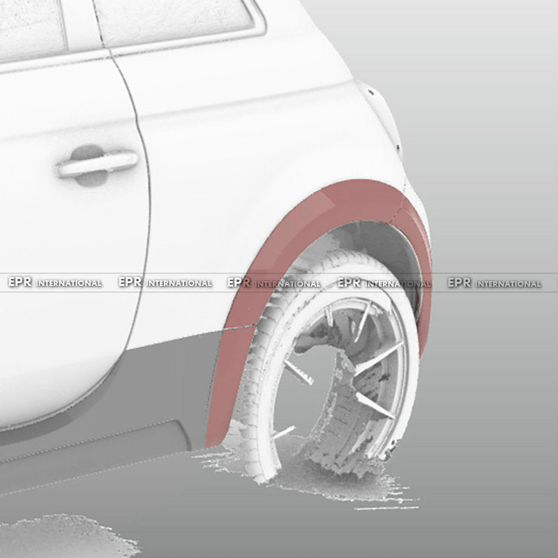 Fiat 500 S3 EPA Type wide body rear wheel flares 4pcs