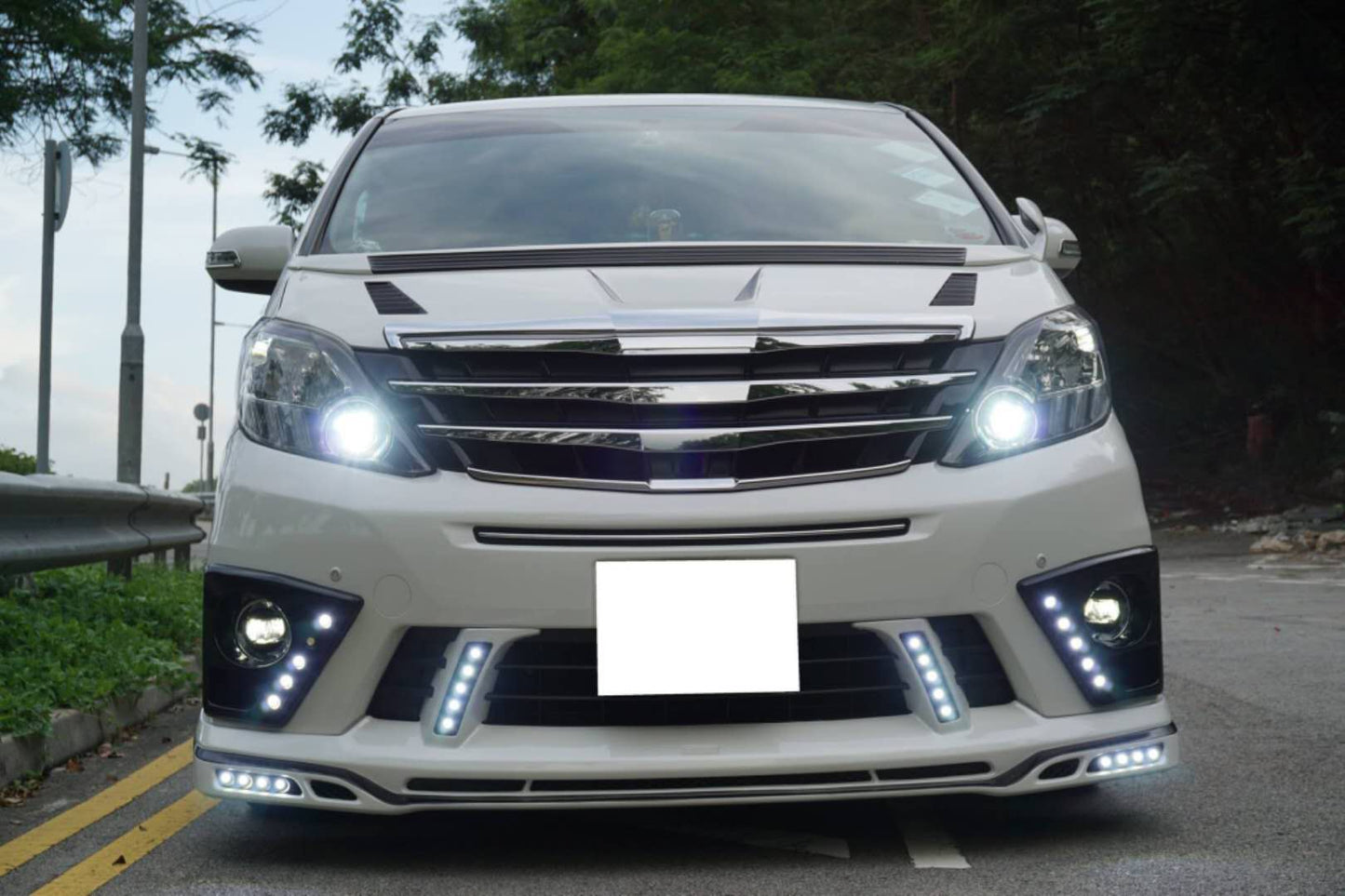 Toyota 12-14 Alphard 20 series AH20 MDLT Style front grill  (Facelift)
