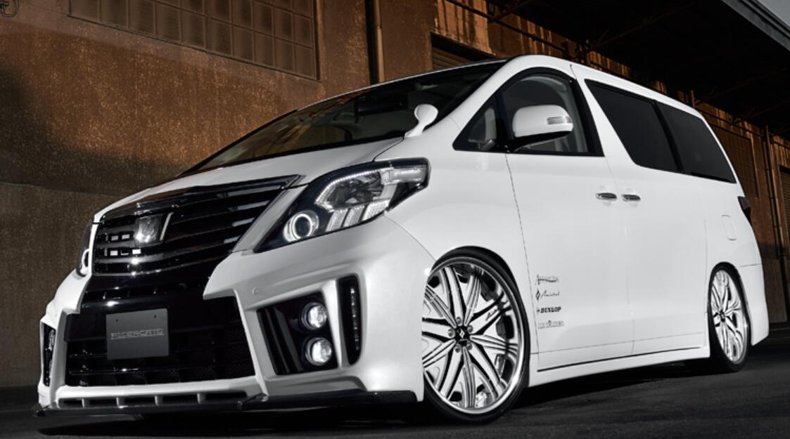 Toyota 12-14 Alphard 20 series AH20 facelifted ADM Style front lip