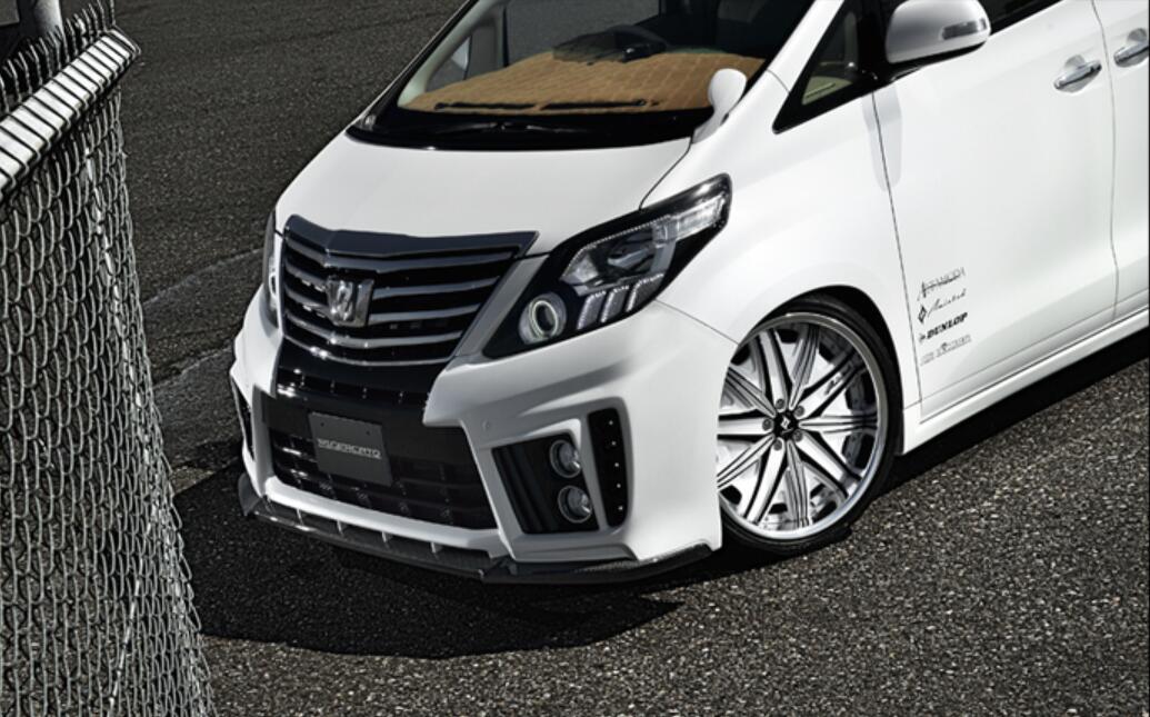 Toyota 12-14 Alphard 20 series AH20 facelifted ADM Style front lip