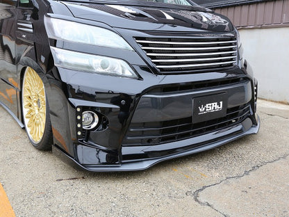 Toyota 08-15 Alphard Vellfire 20 series AH20 SS Style front lip (Can fit both OE & SS front bumper)