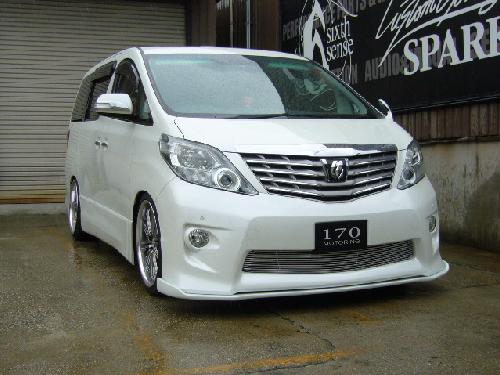 Toyota 08-11 Alphard 20 series AH20 SS2 style front lip (For S body)