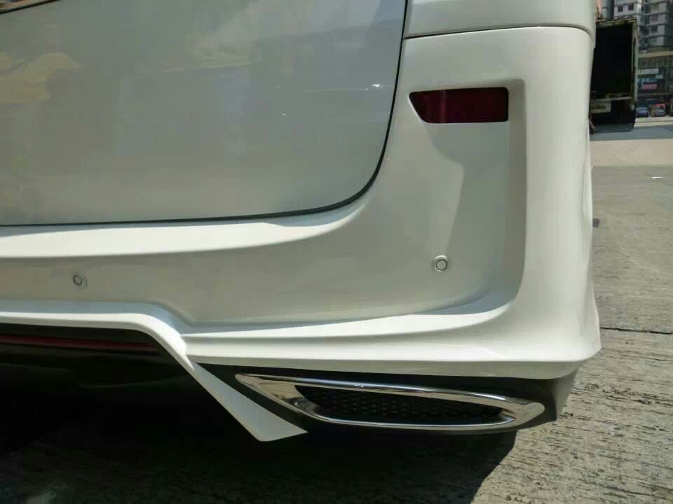 Toyota 08-15 Alphard Vellfire 20 series AH20 WD Style rear bumper