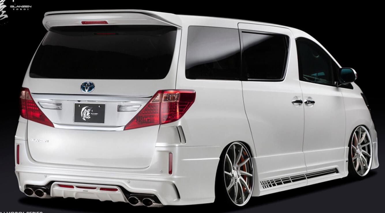 Toyota 08-15 Alphard Vellfire 20 series AH20 SLKB Style rear spoiler