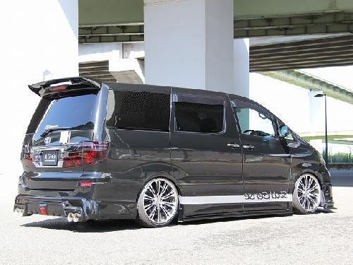 Toyota 08-14 Alphard Vellfire 20 series AH20 SS Style side skirt