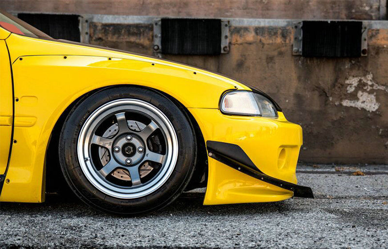 Honda EG Civic Hatch Back RB Style Wide Body Front Bumper Canard