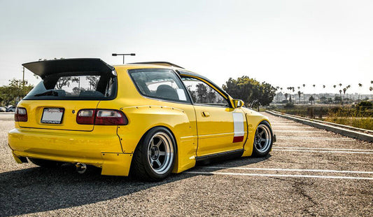Honda EG Civic Hatch Back RB Style Wide Body Side Skirt