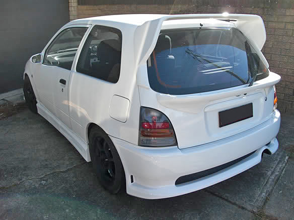 Toyota 96-99 Glanza Startlet EP91 JUN Style Middle spoiler