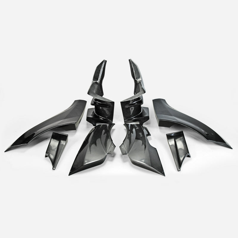 MITSUBISHI EVO 10 VRS Style Wide Ver.Wider Rear Over Fender (6Pcs)