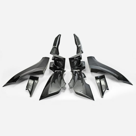 MITSUBISHI EVO 10 VRS Style Wide Ver.Wider Rear Over Fender (6Pcs)