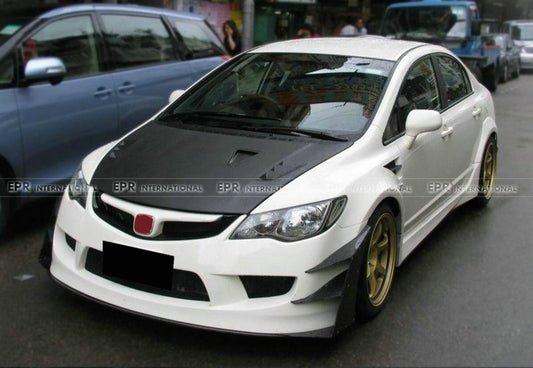 Honda Civic FD2 K Type Front bumper canard