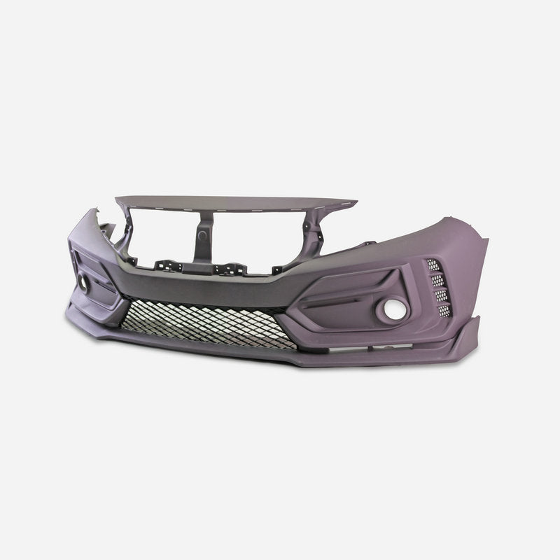 Honda FK7 convert to FK8 Front Bumper with Front Lip