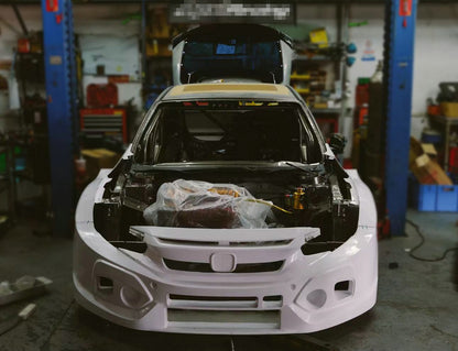Honda Civic FK7 TCR Type wide body front bumper with fog light cover