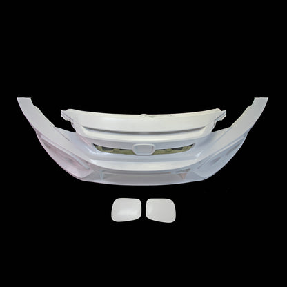 Honda Civic FK7 TCR Type wide body front bumper with fog light cover