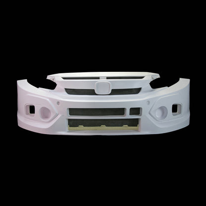 Honda Civic FK7 TCR Type wide body front bumper with fog light cover