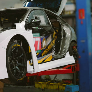 Honda Civic FK7 TCR Type wide body side skirt