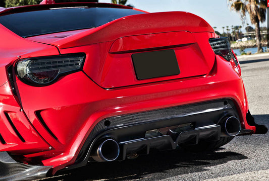 TOYOTA FT86 VRS Style Wide Body Rear Bumper diffuser
