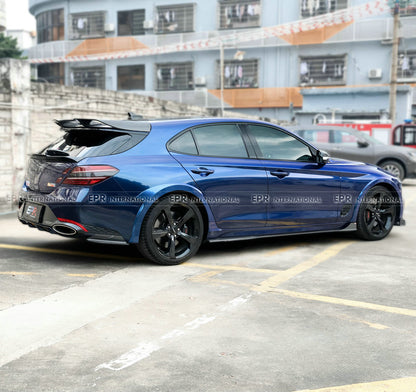 Genesis 2022 G70 facelift Hyperblade rear wheel arch