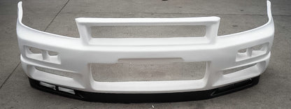 Nissan Skyline R34 GTR NIS Type STune Front Bumper with bottom lip