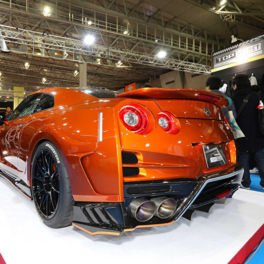 Nissan R35 GTR 08-17 TS17 Style Rear Fender Bumper Add On