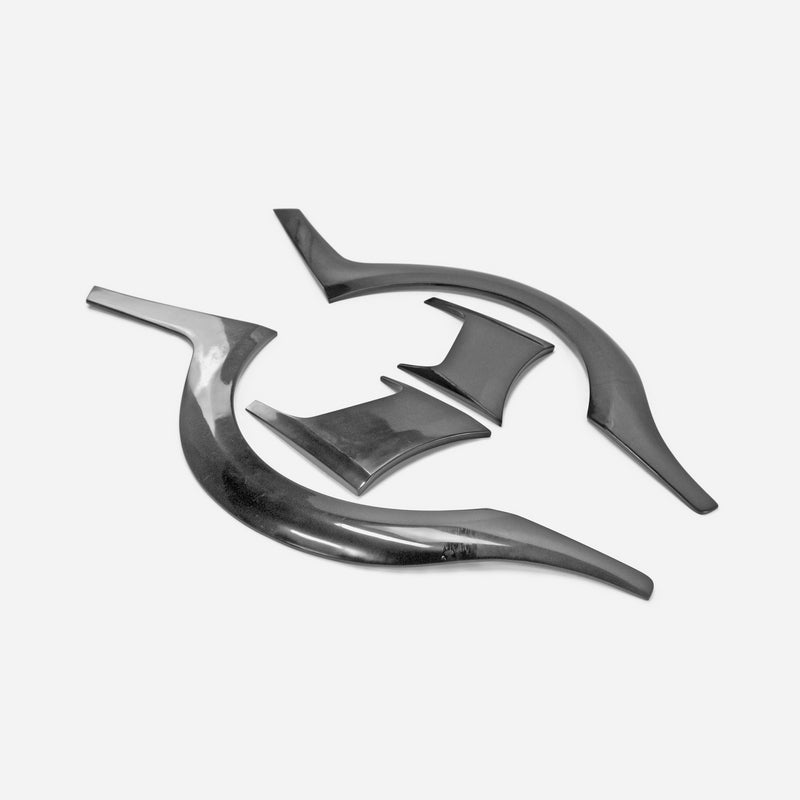 Nissan R35 GTR 08-17 (17'Ver TS Style) Rear Fender Flares With Rear Bumper Add On（US IN STOCK）