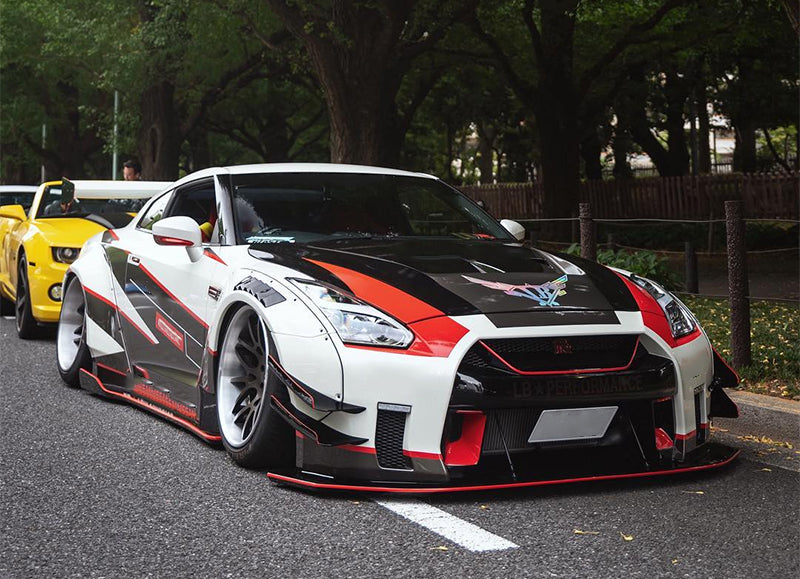 Nissan GTR R35 CBA DBA LBV2 Style Front bumper (Without DRL) 7Pcs