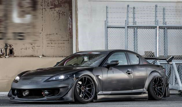 Mazda RX8 SE3P VTX2 Style front bumper with canard