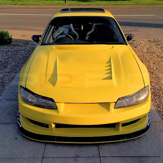 Nissan S15 DM Style Hood Fibeer Glass and Carbon Fiber body kits