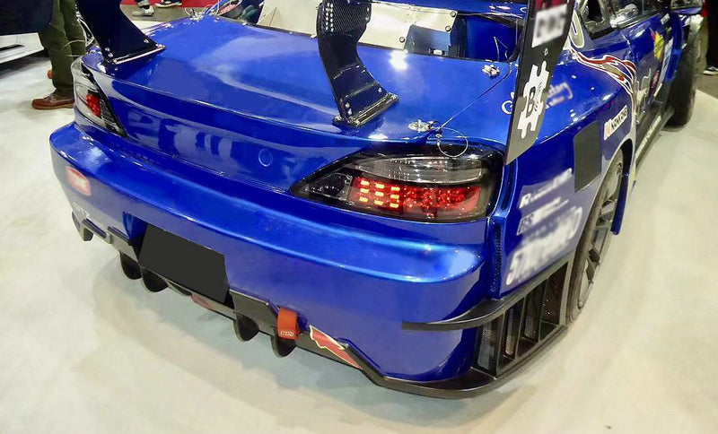 Nissan Silvia S15 DMR Type Wide Body Rear bumper diffuser blade 4Pcs
