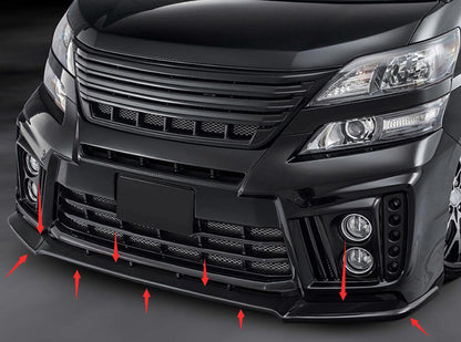 Toyota 12-15 Vellfire 20 series AH20 ADM Style front bumper lip