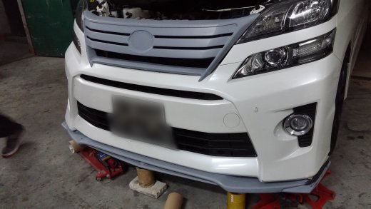 Toyota 12-15 Vellfire 20 series AH20 SS Style front lip (Facelift) (For Z & G body)