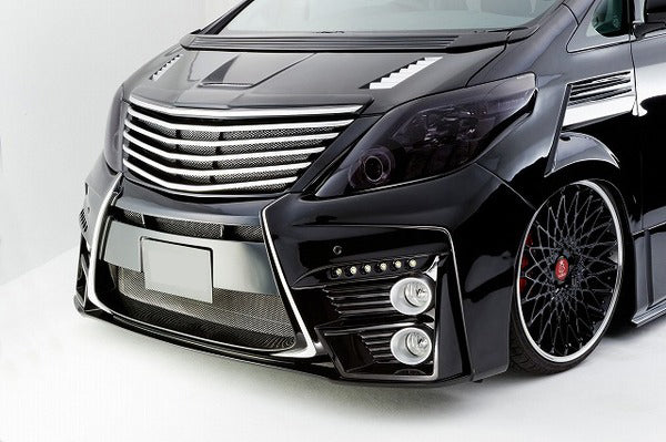 Toyota 08-15 Vellfire 20 series AH20 SS Style front hood spoiler