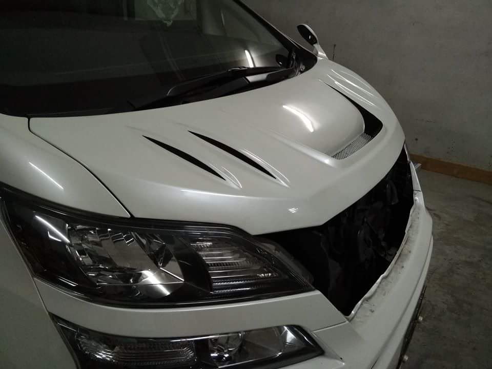 Toyota 08-15 Vellfire 20 series AH20 TMK Style front hood