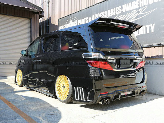 Toyota 08-15 Alphard Vellfire 20 series AH20 SS Style rear bumper apron