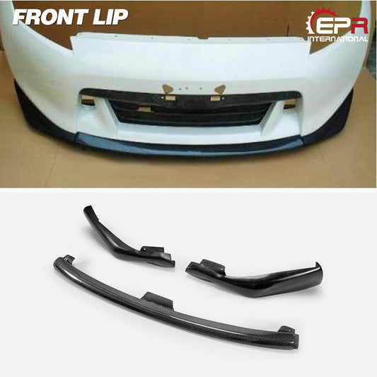 Nissan 09-12 370Z Z34 Zenki Early Model JDM front lip 3Pcs (Pre-facelift)