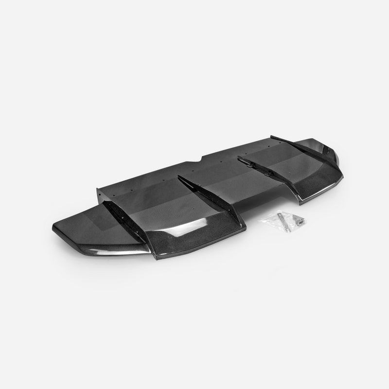 Honda 17-19 (Not fit 2020 on) Civic Type R FK8 VRSAR1 Style Rear Diffuser