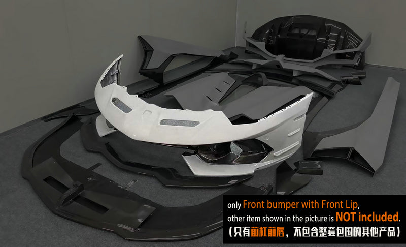 Lamborghini Aventador 700 720 750 SVJ Type Front Bumper with front lip