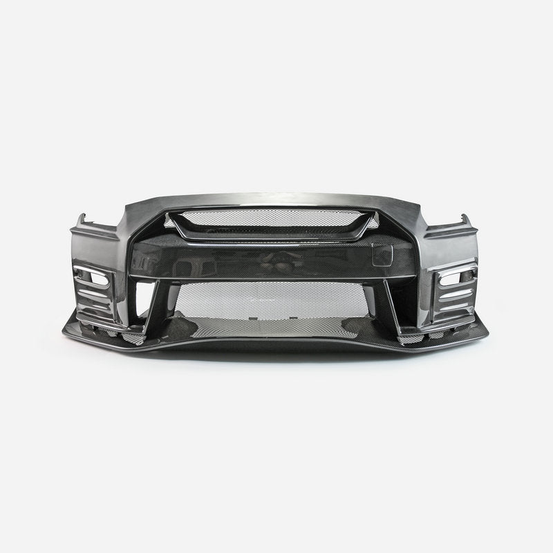 Nissan GTR R35 NIS Ver2 Front Bumper with front lip (For CBA DBA)