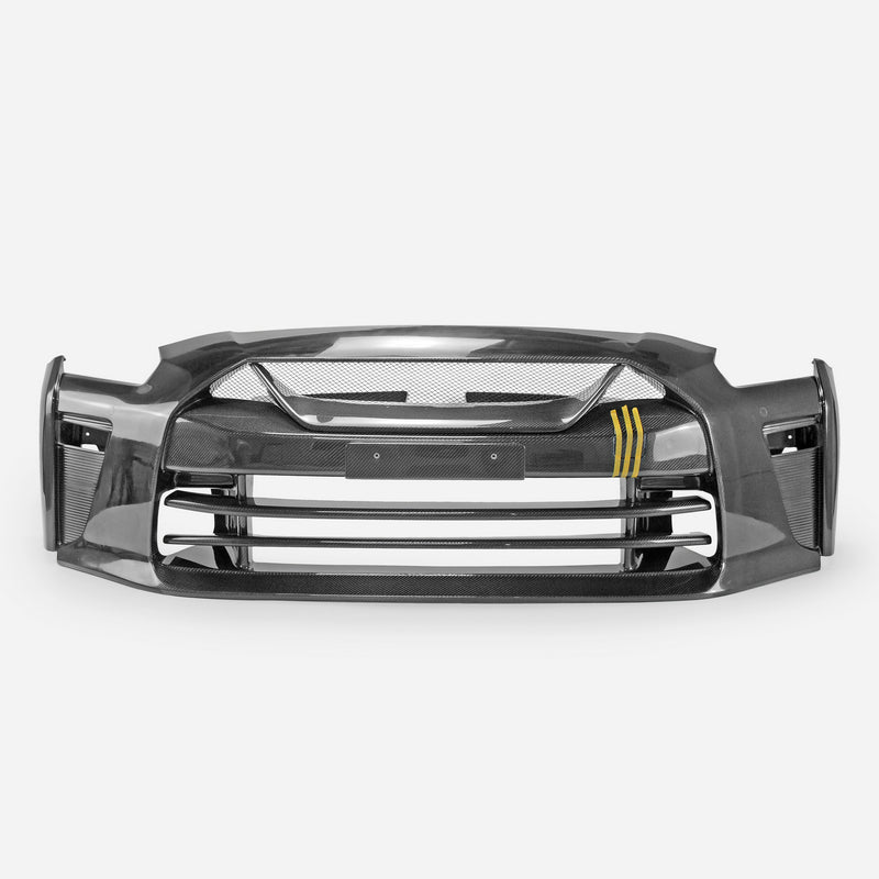 Nissan MY17 R35 GTR TSVS Type Front Bumper (Included Front grill/ Front bumper Insert/ DRL bracket/ License Holder）