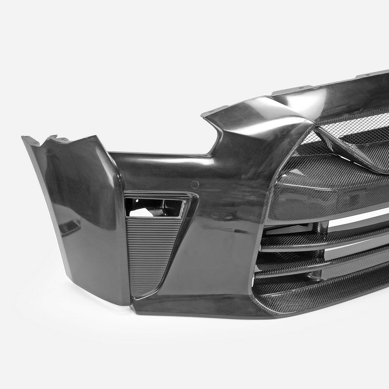 Nissan MY17 R35 GTR TSVS Type Front Bumper (Included Front grill/ Front bumper Insert/ DRL bracket/ License Holder）