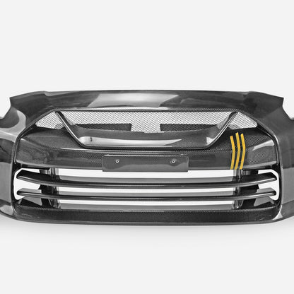 Nissan MY17 R35 GTR TSVS Type Front Bumper (Included Front grill/ Front bumper Insert/ DRL bracket/ License Holder）