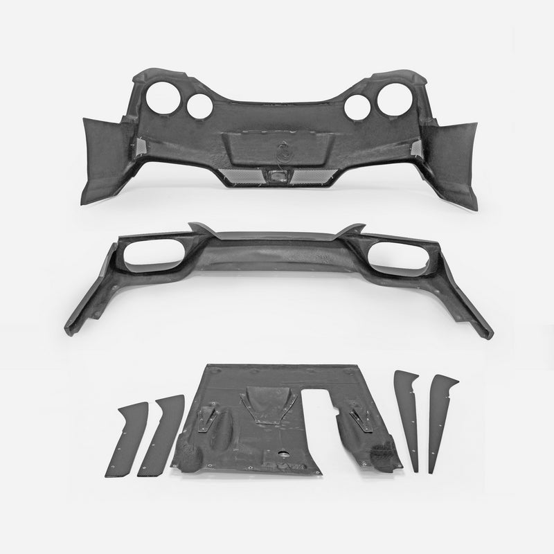 Nissan R35 GTR VRS19 Type Rear bumper (With rear lip and under diffuser)