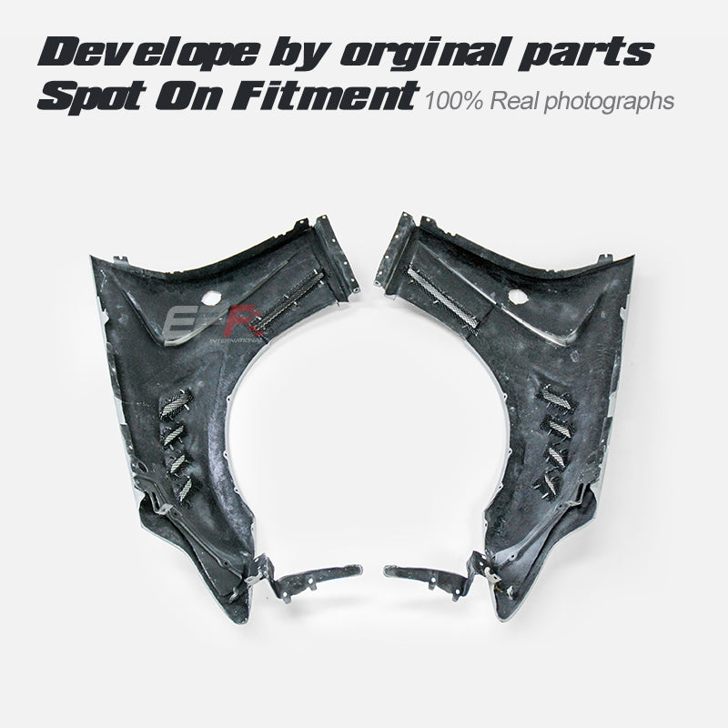 Nissan 09 onwards 370Z Z34 EPA ATTK Type front fender (top vents and below vents opened)