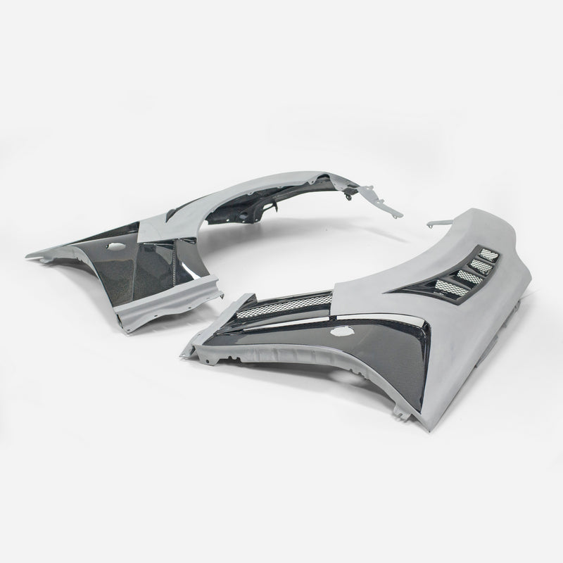 Nissan 09 onwards 370Z Z34 EPA ATTK Type front fender (top vents and below vents opened)