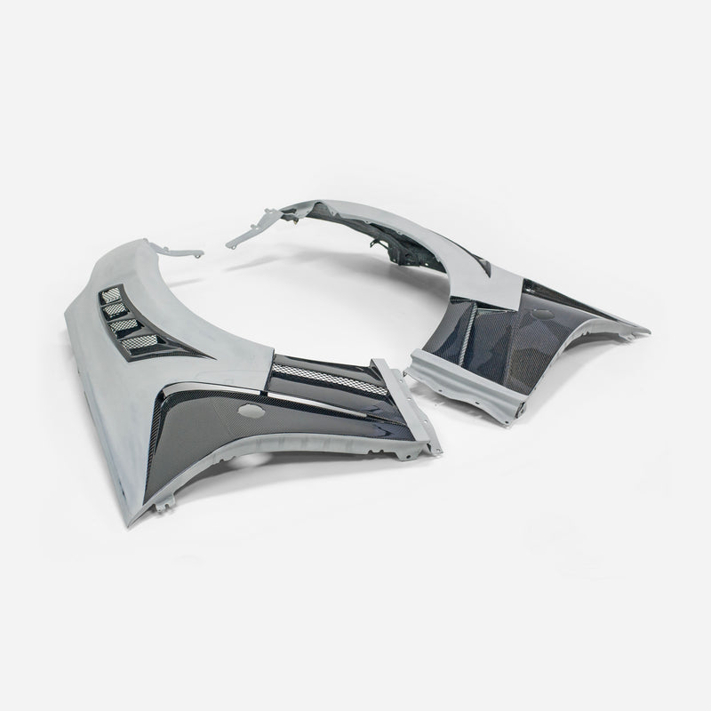 Nissan 09 onwards 370Z Z34 EPA ATTK Type front fender (top vents and below vents opened)